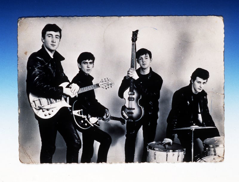 A Beatles publicity postcard written by George Harrison from the Star Club in Hamburg