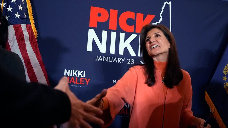 Republican presidential candidate former UN Ambassador Nikki Haley (AP Photo/Charles Krupa)