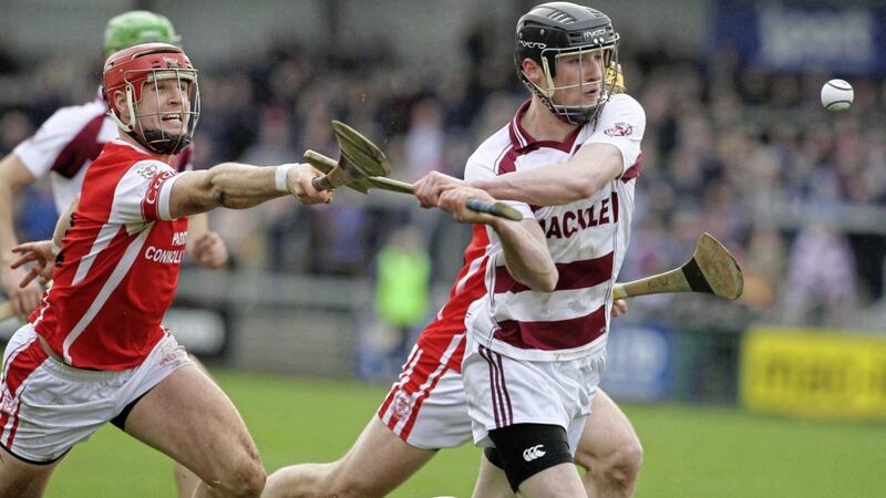 Brendan Rodgers plays at full-forward for the Slaughtneil hurlers and full-back for his club&#39;s footballers and Derry 