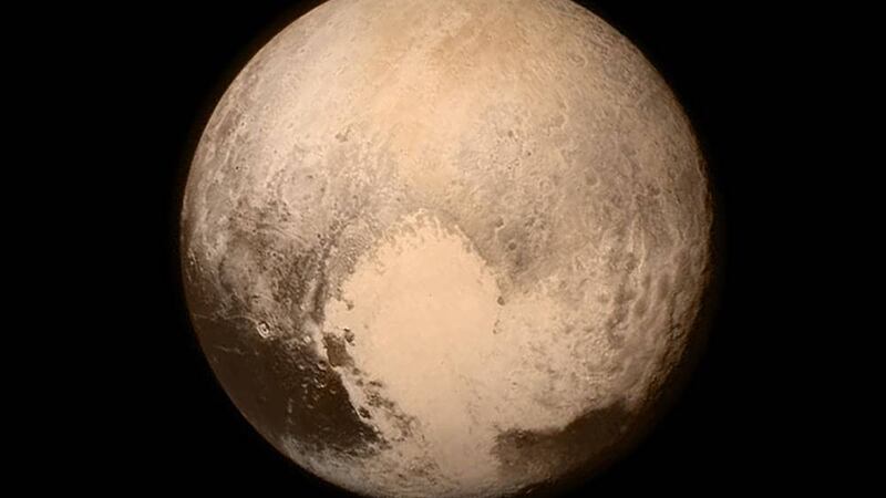 Photo of Pluto obtained by the New Horizons spacecraft. Picture by Nasa/Press Association 