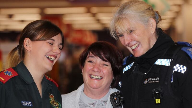 Watch: The heartwarming moment mum who collapsed in Sainsbury's meets the people who saved her life