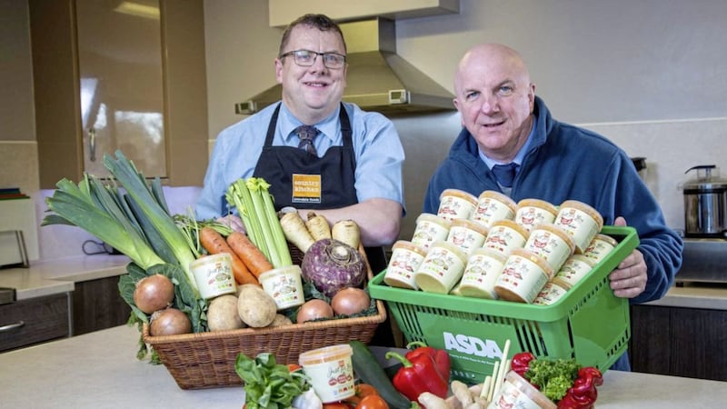 Colin Ferguson, head of sales in Ireland for Avondale Foods, and Asda&#39;s Brian Conway at a previous supply announcement between the firms 