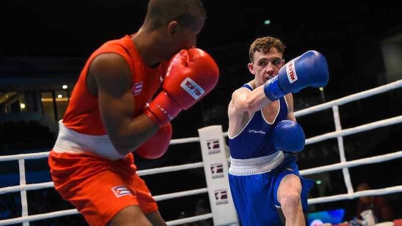 Brendan Irvine, right, performed well at the World Championships last October and is hoping to book a place at the Olympic Games in Rio through next month&#39;s European qualifiers. Picture: Sportsfile 