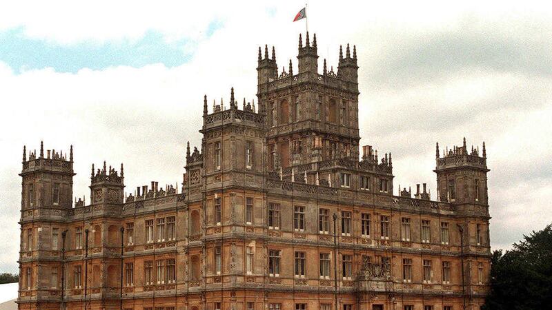 Highclere Castle in Berkshire which features in the ITV series Downton Abbey. Property values for those living close to stately homes in Britain have rocketed due to the &#39;Downton effect&#39; according to Halifax 