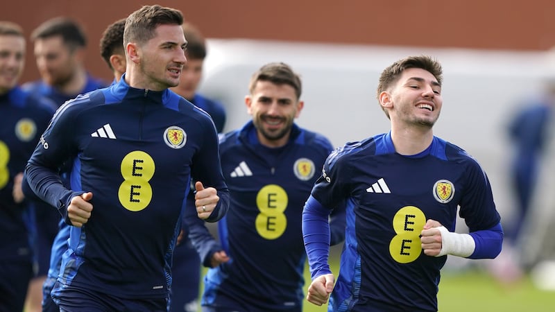 Scotland’s Billy Gilmour (right)