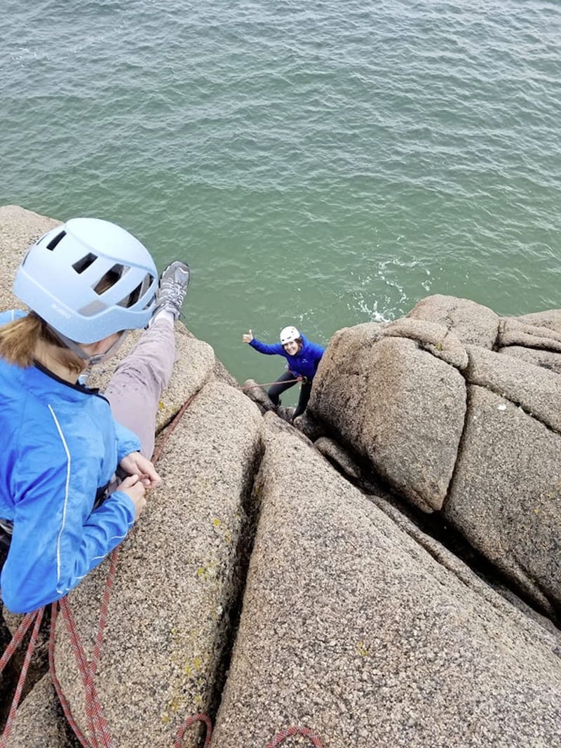 &#39;There&#39;s nothing quite like climbing a rock face with the Co Down coastal waves coming in around you&#39; 
