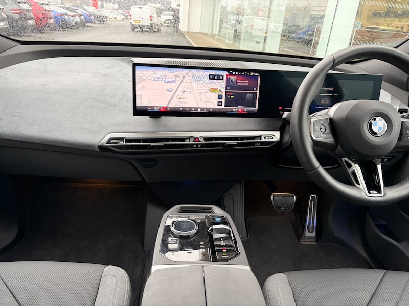 The infotainment screen remains the centre piece of a minimalist but extremely premium interior.