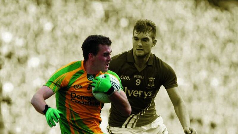 <strong>DON THING:</strong> Eamon McGee protects possession during Donegal&rsquo;s 2012 All-Ireland final victory over Mayo. Picture by Colm Reilly&nbsp;