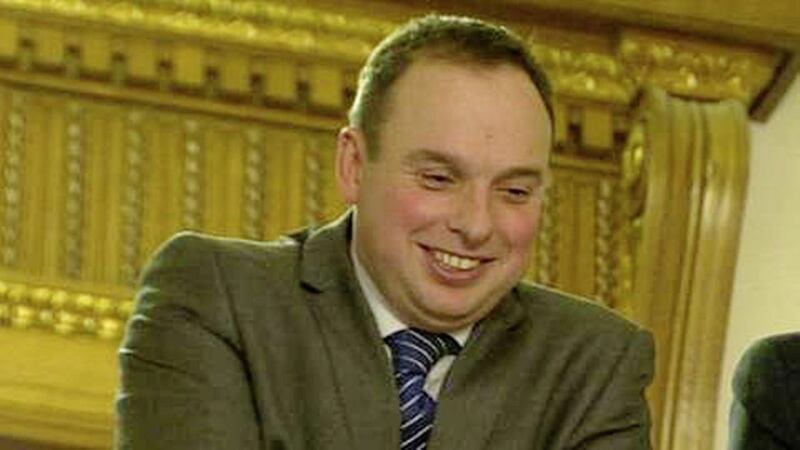 DUP special adviser Andrew Crawford has resigned his post 