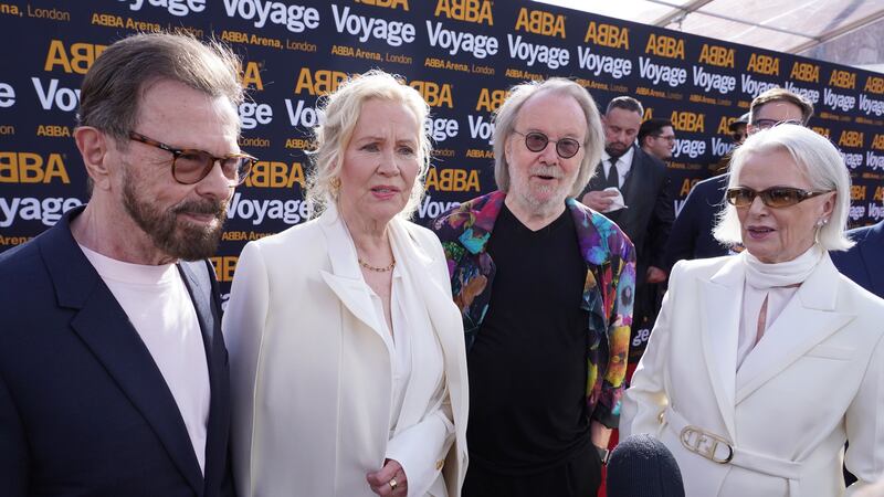(L to R) Bjorn Ulvaeus, Agnetha Faltskog, Benny Andersson and Anni-Frid Lyngstad.