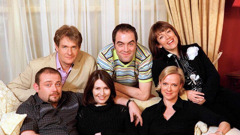The original cast of the Bafta-winning comedy Cold Feet which will be making a return to TV after 12 years off air. Clockwise from top left Robert Bathurst, James Nesbitt, Fay Ripley, Hermione Norris, Helen Baxendale and John Thomson &nbsp;