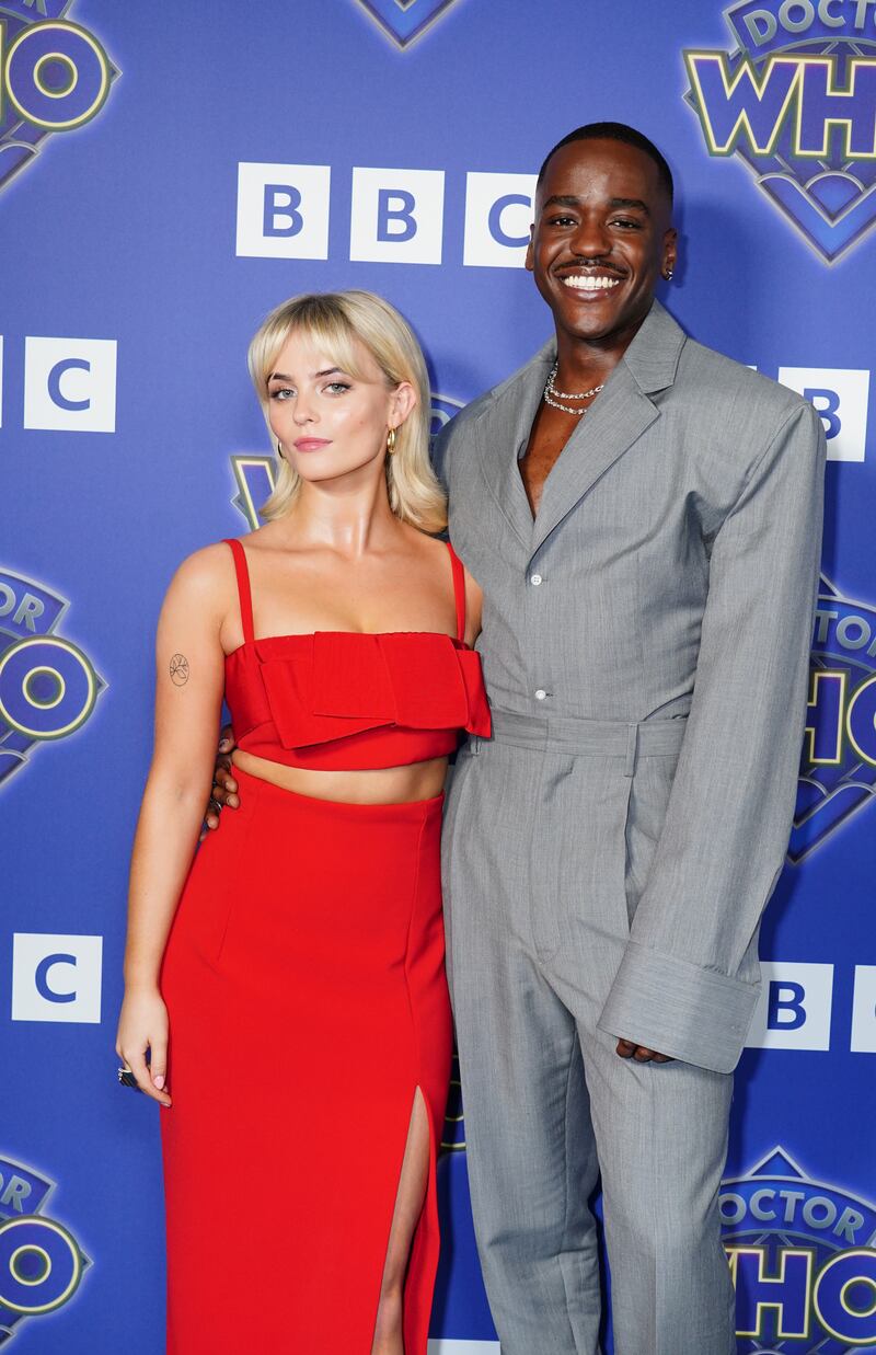 Ncuti Gatwa and Millie Gibson arrive for the premiere of Doctor Who