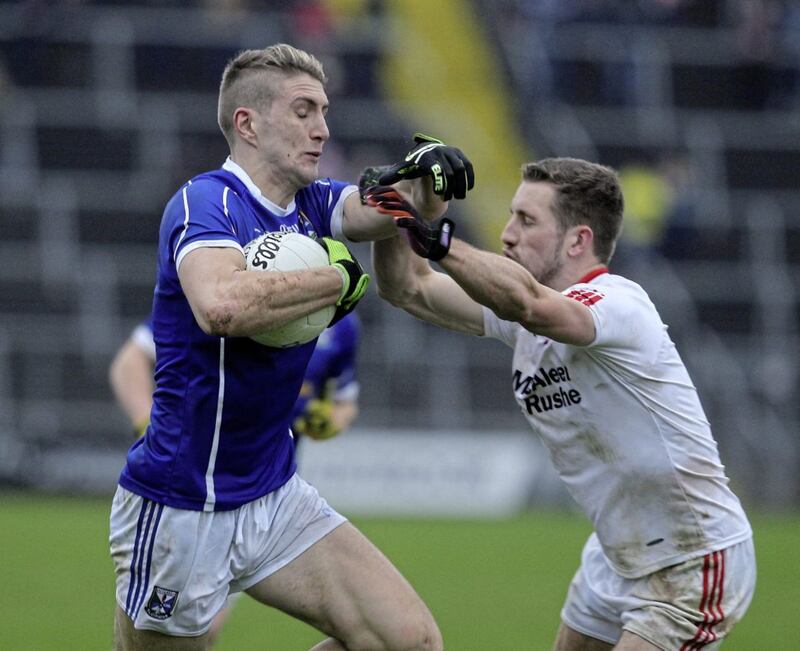 Killian Clarke has excelled at full-back in recent games for Cavan. Picture by Philip Walsh. 