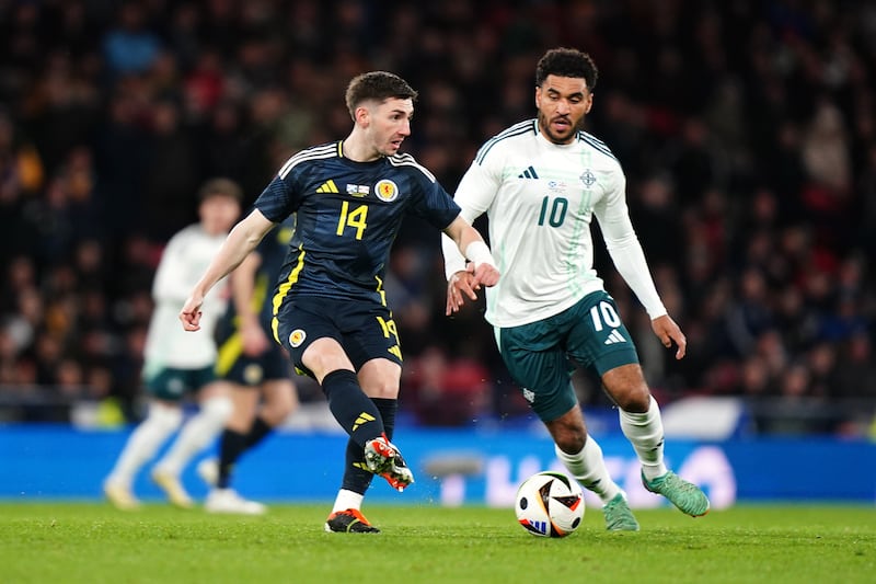 Billy Gilmour returned from international duty with a knee injury