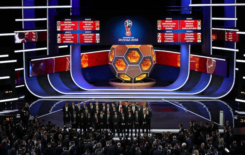 The 2018 Fifa World Cup draw