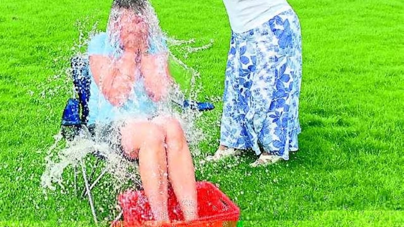 Nurse Alison Dick takes the ice bucket challenge for her MND patients&nbsp;