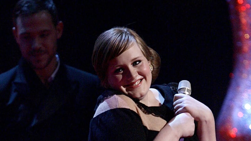 Adele collects her Critics Choice award in 2008, now named the Rising Star Award (Yui Mok/PA)