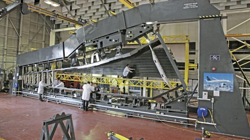 Wings for the CSeries are made at Bombardier&#39;s Belfast operation 