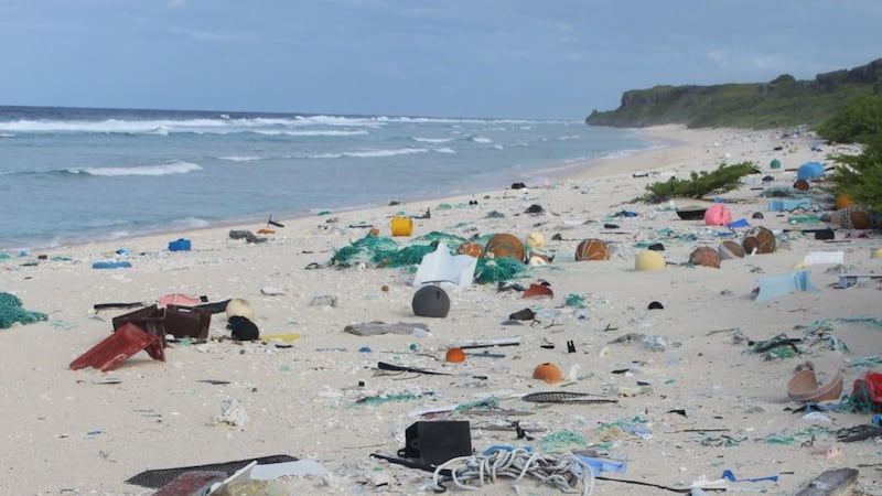 It’s estimated more than 17 tonnes of plastic debris has been deposited on the island.