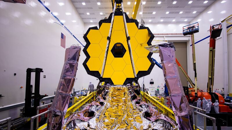 The James Webb Space Telescope will blast off on a rocket from Europe’s Spaceport in French Guiana.