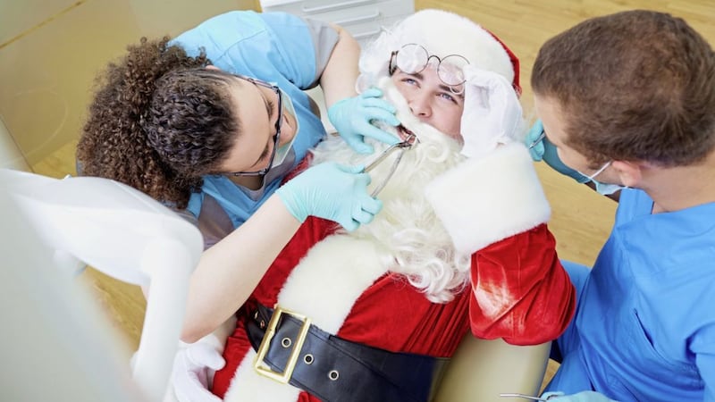 Santa Claus visited Lucy Stock&#39;s dental practice early this year, with a gift of a new intraoral scanner 