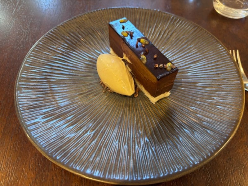 Dark chocolate mousse at the Bucks Head in Dundrum.