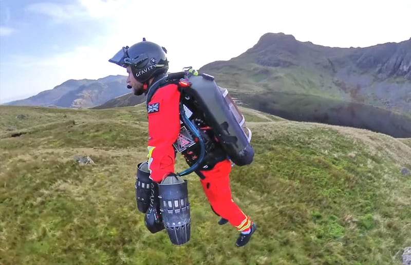 The jet suit is a collaboration between Gravity Industries and the Great North Air Ambulance Service
