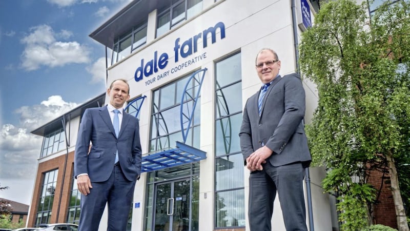 Dale Farm Group chief executive Nick Whelan and chairman Fred Allen 