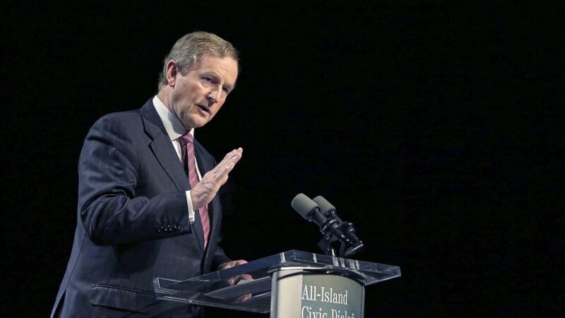 Taoiseach Enda Kenny attends the second All-Island Civic Dialogue on Brexit in Dublin on Friday. Picture by Brian Lawless, Press Association 