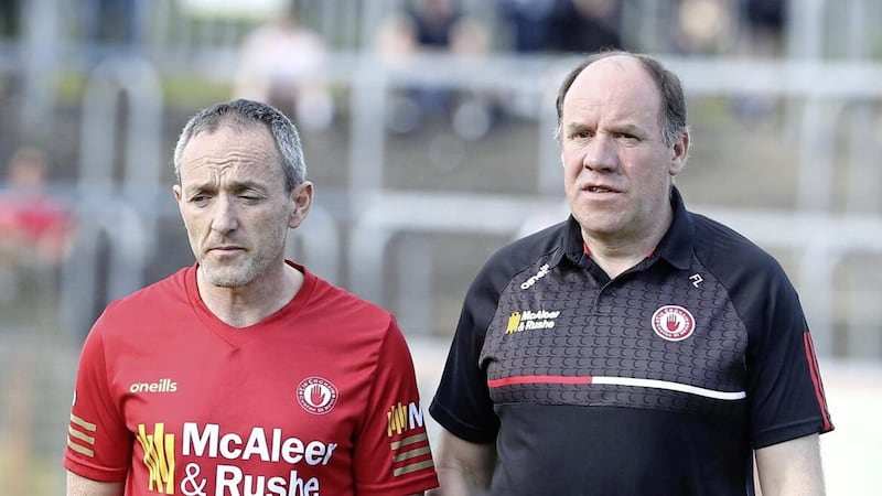 Tyrone senior football joint-managers Feargal Logan and Brian Dooher have yet to indicate if they will be continuing in the role