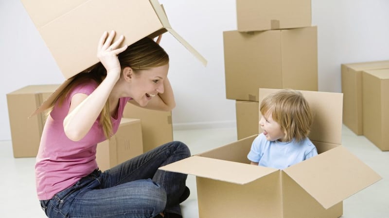 Playing with cardboard boxes can be one of the cheapest and enjoyable activities parents can do with their young children 