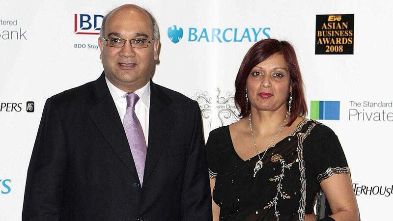 Labour MP Keith Vaz with his wife Maria Fernandez 