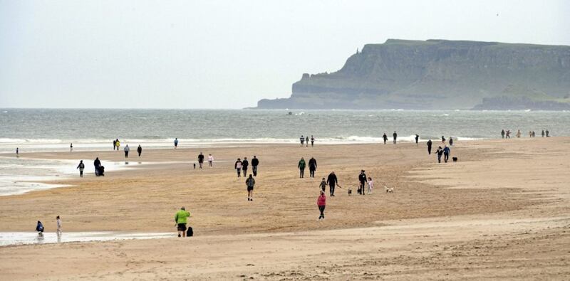 More people out and about on the Northwest Causeway Coast in Portrush over the bank holiday weekend. Picture by Justin Kernoghan/Photopress 