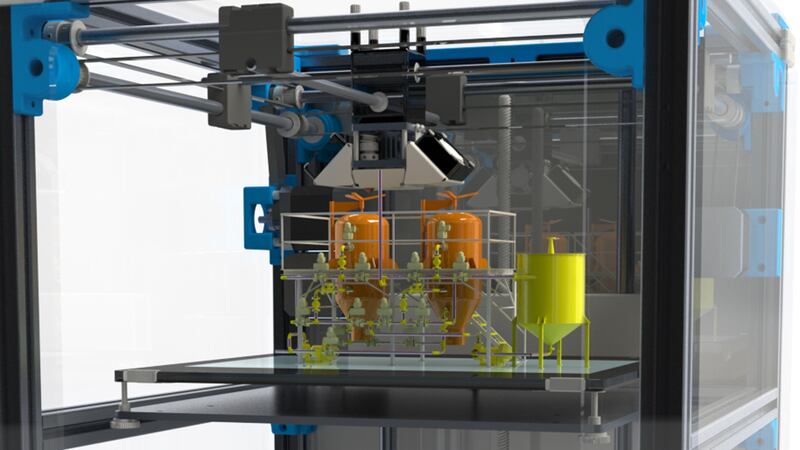 Researchers have created a system that can create drugs using a small-scale system housed in a 3D printer.
