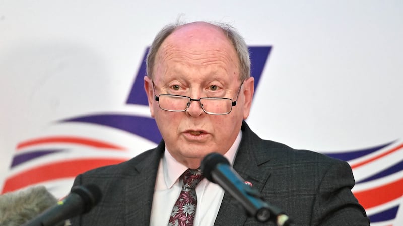 TUV leader Jim Allister announced the General Election deal between the parties as he addressed the conference in Kells