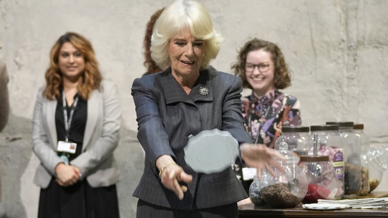 It was the first time Camilla has visited the National Theatre since taking over as royal patron from the Duchess of Sussex.