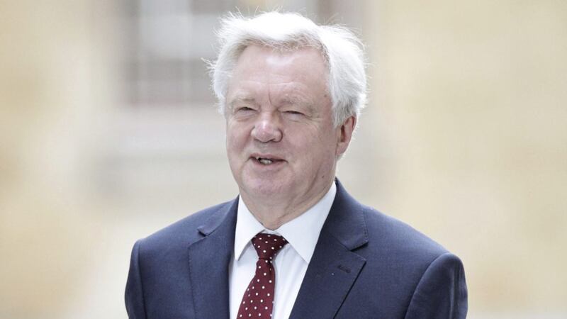 Brexit secretary David Davis arrives at BBC Broadcasting House in London to appear on the Andrew Marr Show 