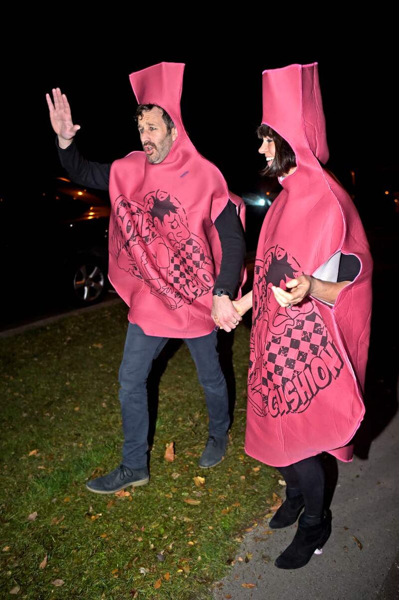 Chris O’Dowd and Dawn O’Porter at a Halloween party