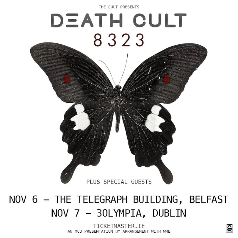 The Cult bring the Death Cult 8323 tour to Ireland next week