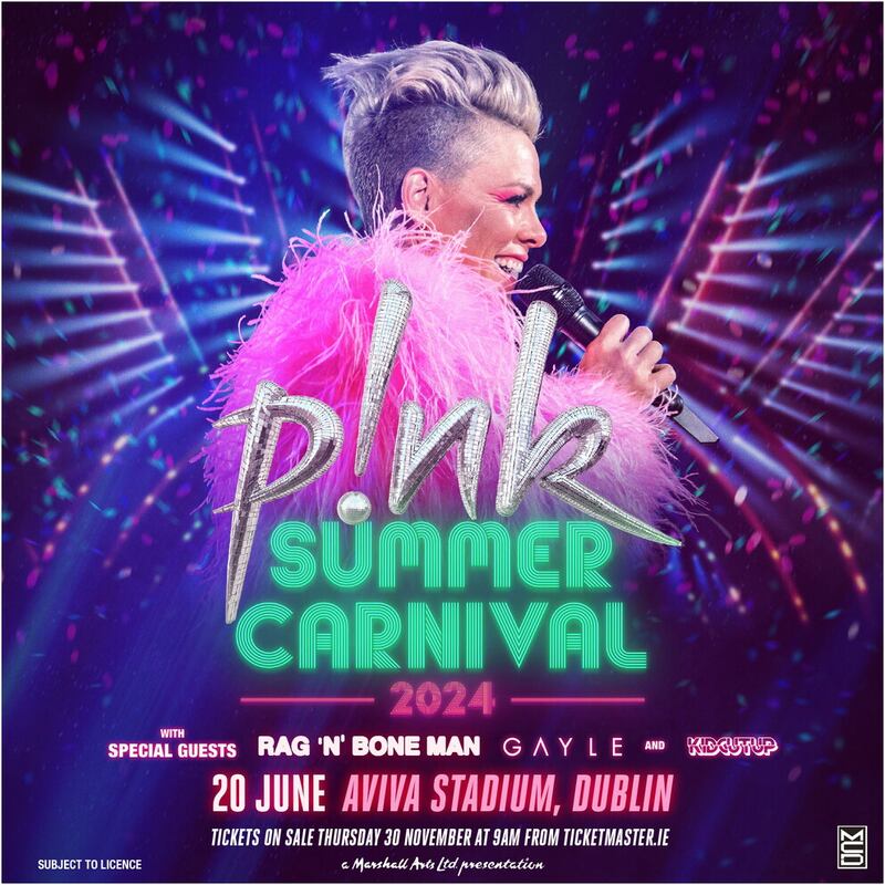 Pink annouces Dublin show, covers Sinéad O'Connor – The Irish News