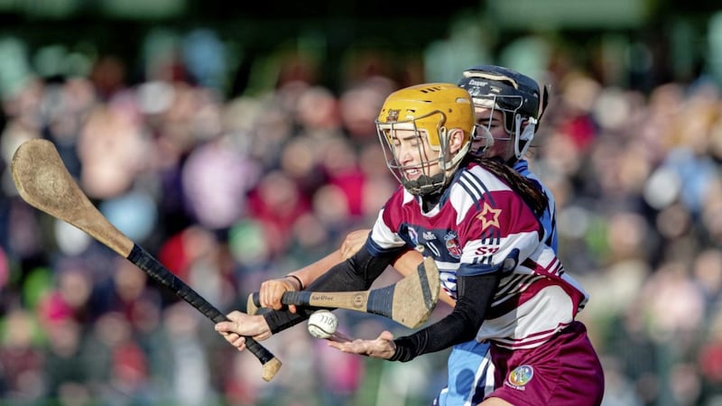 Tina Bradley scored 0-5 from frees in Slaughtneil&#39;s Derry senior camogie final win over Ballinascreen 