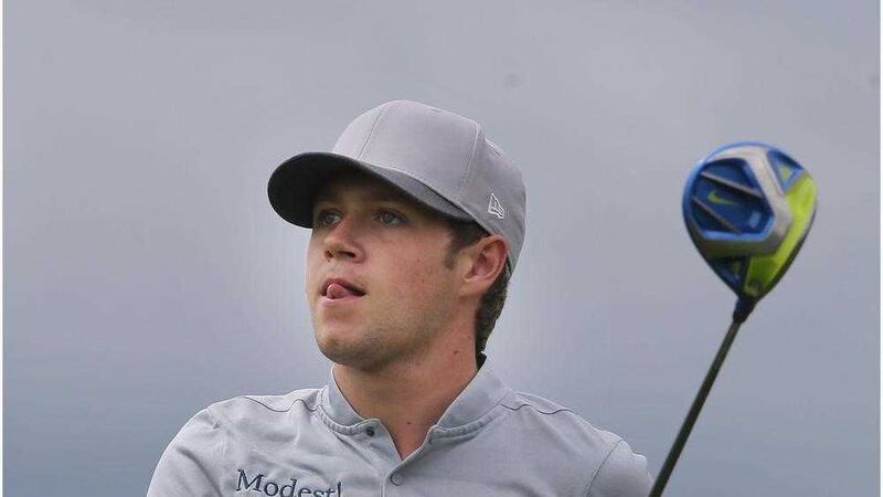 Niall Horan pictured during the Pro-Am at Galgorm. Picture by Hugh Russell