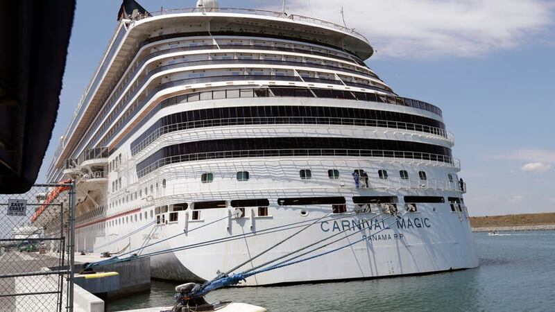 Carnival Magic docked in Cape Canaveral in 2020 (John Raoux/AP)