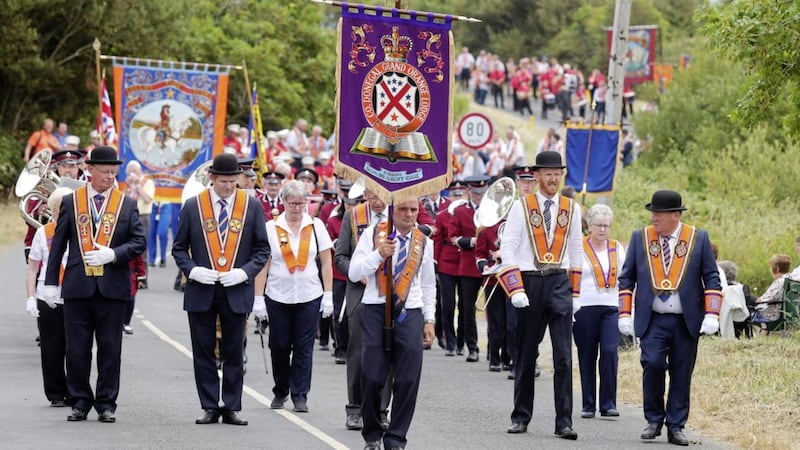The annual Orange Order parade in Rossnowlagh, Co Donegal. Picture by Jonathan Porter/PressEye