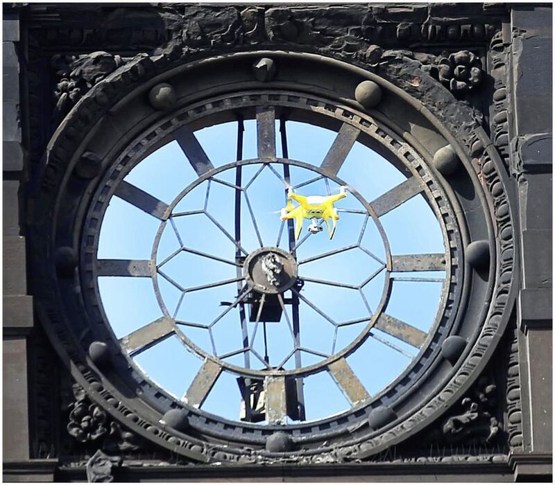 &nbsp;A Sky Watch drone at work. Picture by Hugh Russell&nbsp;