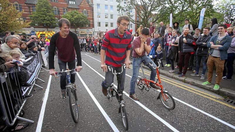 The Slow Bike Race has become a fixture of Belfast&#39;s annual Culture Night Picture: Mal McCann 