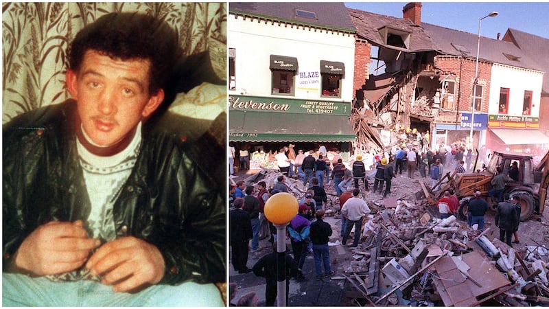 &nbsp;Left: Thomas Begley who was killed as he launched the Shankill bomb attack, and the shocking aftermath of the explosion&nbsp;at Frizzell's fish shop