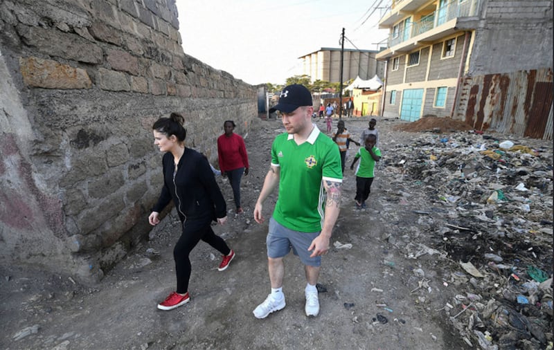 Carl and Christine Frampton visited the Mukuru slum in Nairobi. The slum is home to 900,000 people who have to live with no sanitation, poor health, unemployment, a dangerous jerry-rigged electricity supply, very poor housing and the threat of violence. Photo: Justin Kernoghan&nbsp;