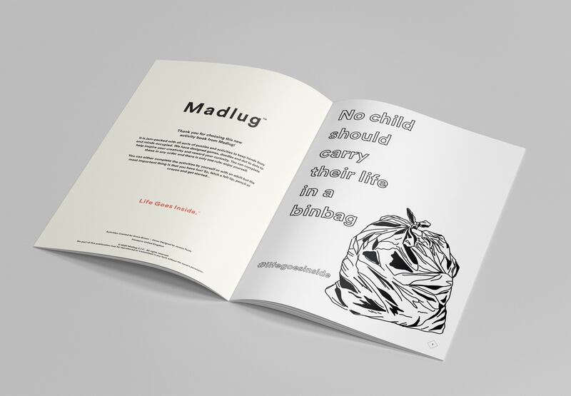 Bag company Madlug's activity book for children