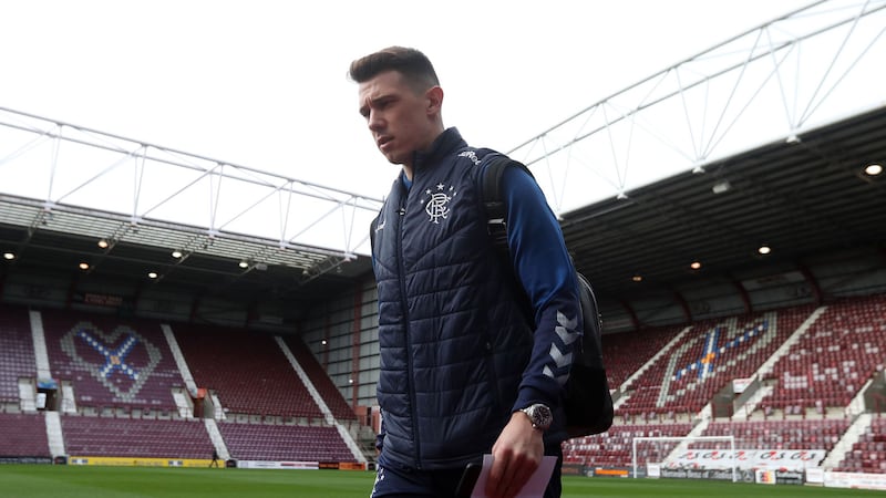 Rangers player Ryan Jack arrives for the Ladbrokes Scottish Premiership match against Hearts at Tynecastle Park, Edinburgh on&nbsp;Sunday January 26, 2020. Picture by&nbsp;Andrew Milligan/PA Wire.&nbsp;